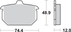 Pastilla de freno SBS P549-LF