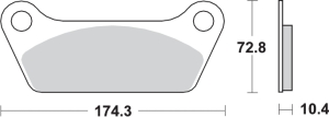 Pastilla de freno SBS P553-LF