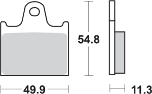 Pastilla de freno SBS P573-LF