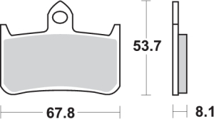 Pastilla de freno SBS P622-RQ