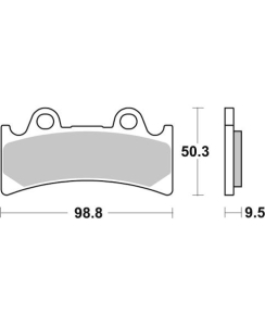 Pastilla de freno SBS P683-RST