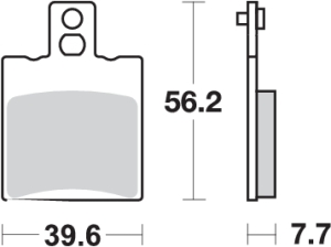 Pastilla de freno SBS P744-HF