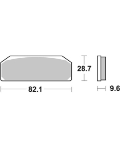 Pastilla de freno SBS P845-DS1