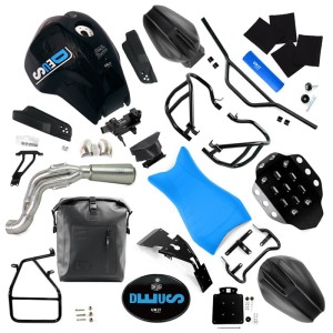 Kit completo deus enduro negro