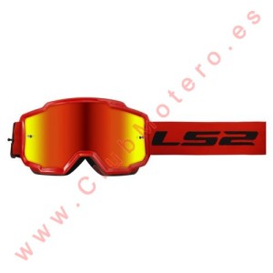 LS2 CHARGER GOGGLE ROJO...