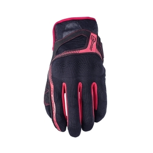 GUANTES FIVE RS3 NEGRO / ROJO