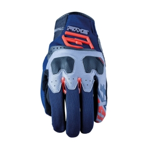 GUANTES FIVE TFX4 AZUL / ROJO