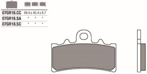 Pastillas freno Brembo...