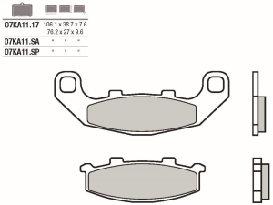 Pastillas de freno Brembo...