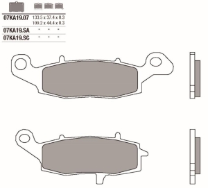 Pastillas freno Brembo...