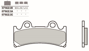 Pastillas freno Brembo...