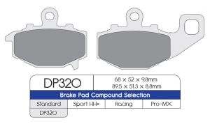 PASTILLA DE FRENO DP320...